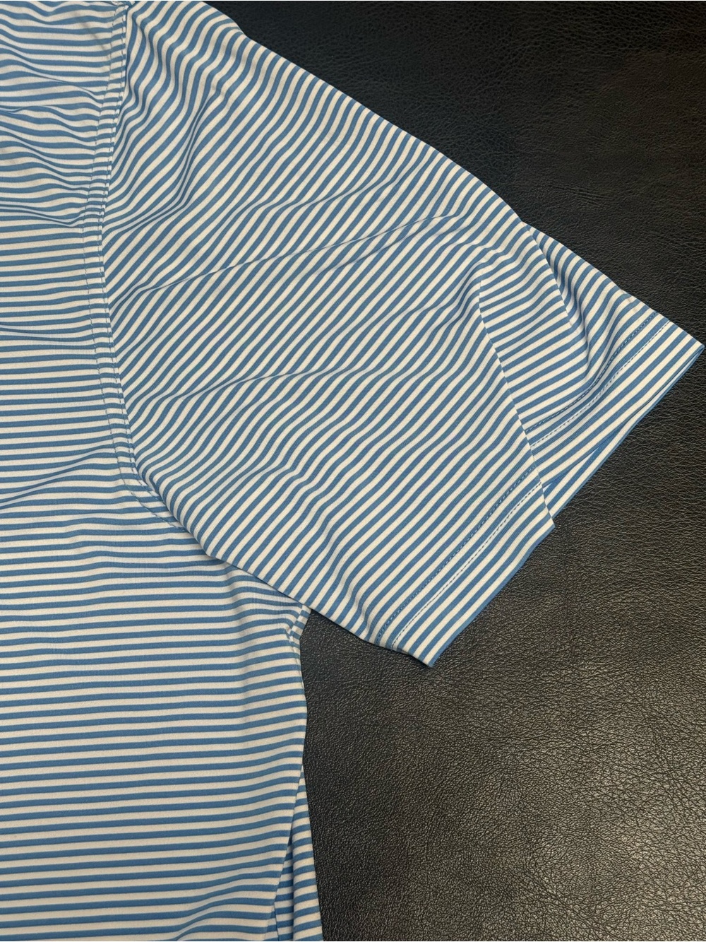 Vineyard Vines Light Blue & White Striped Polo - Picture 3 of 5